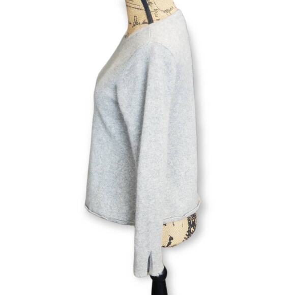 J Jill Cashmere Gray Long Sleeved Sweater Shirt - Size Small - Picture 2 of 7